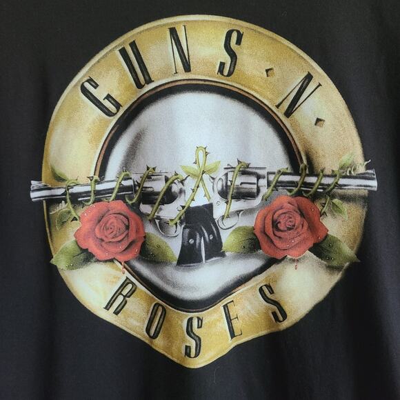 Guns N Roses Classic Logo Black T Shirt Small Tee Unisex - Picture 3 of 8